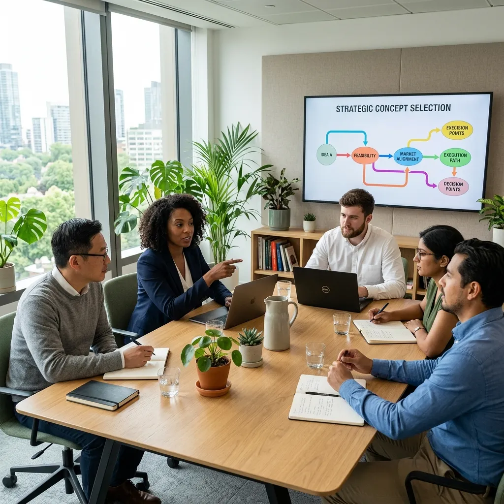 Strategic Concept Selection for Calm and Focus